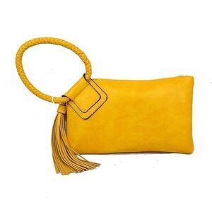 Cute Braided Ring Tassel Handle Wristlet